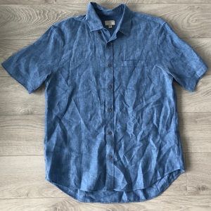 Club Monaco short sleeve collar shirt